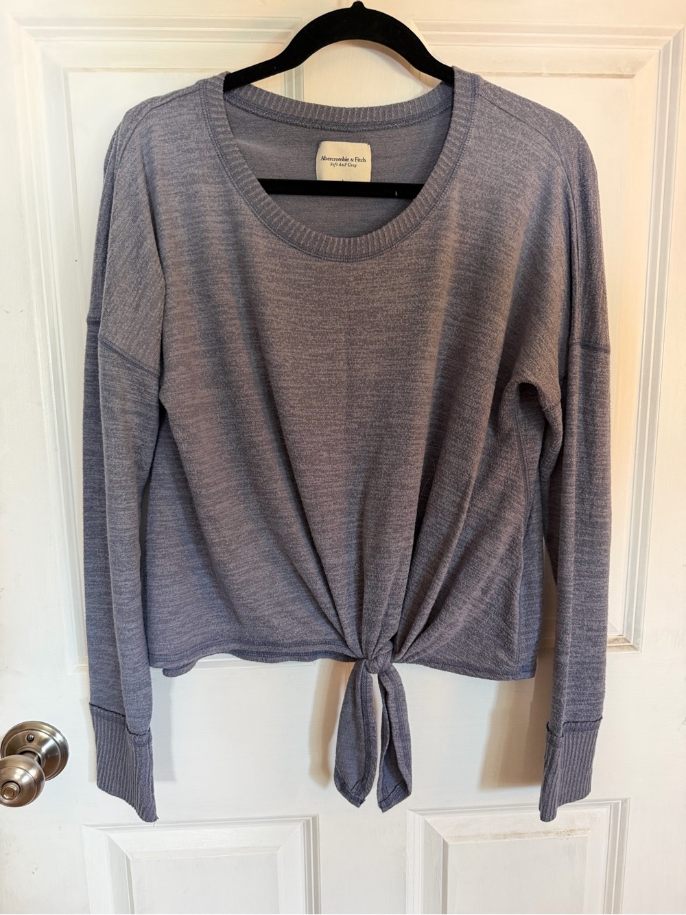 Abercrombie & Fitch Tie-Waist Long Sleeve Top
